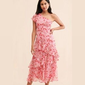 ASTR the Label Victoriana One-Shoulder Dress